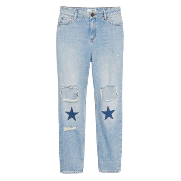 Sandro straight cut high-waisted jeans Size 34 sandro or 2 US - Picture 4 of 13